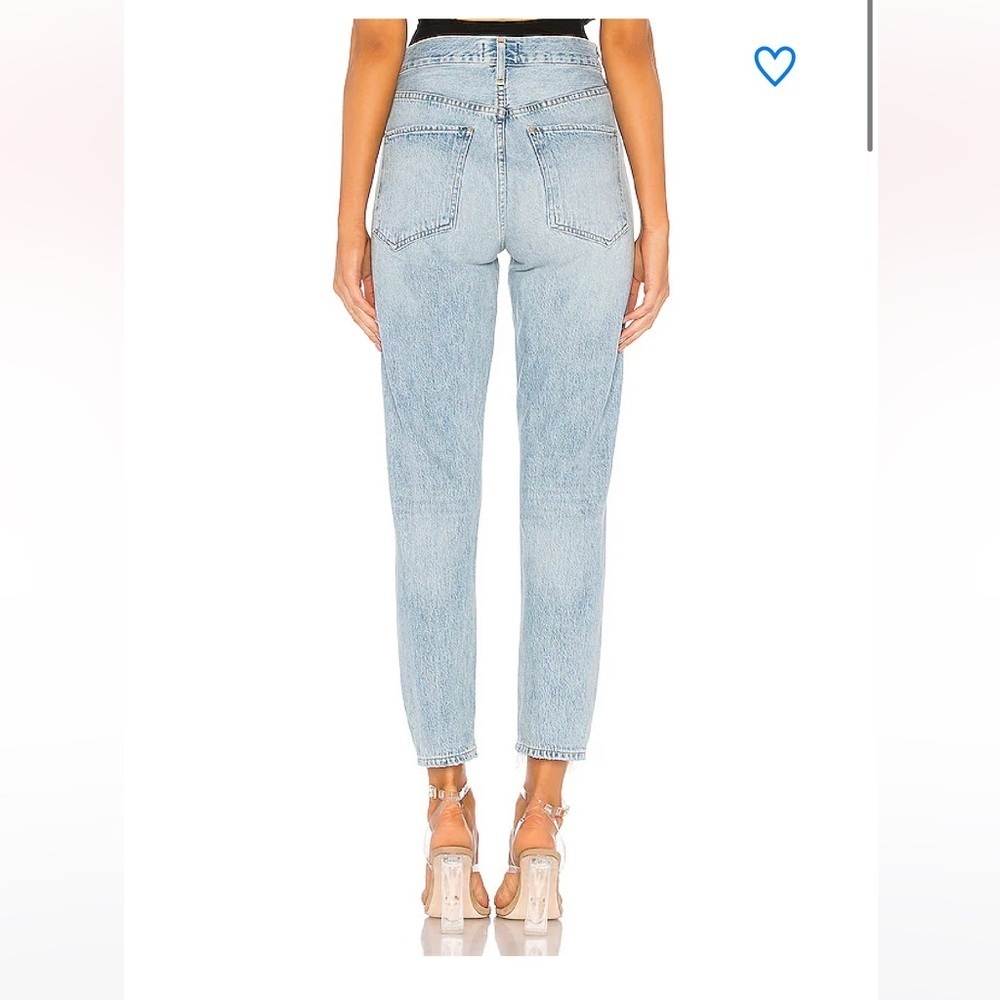 Agolde Jamie High Rise Classic Light Blue Jeans - Picture 13 of 13
